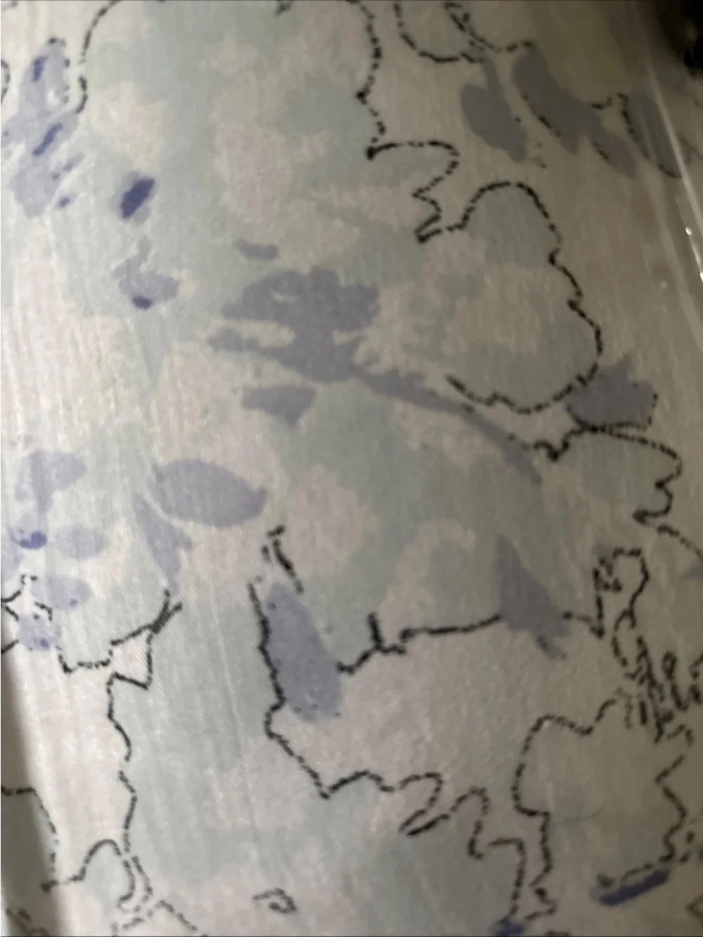 Vince Camuto White Comforter Set with Blue Floral Pattern
